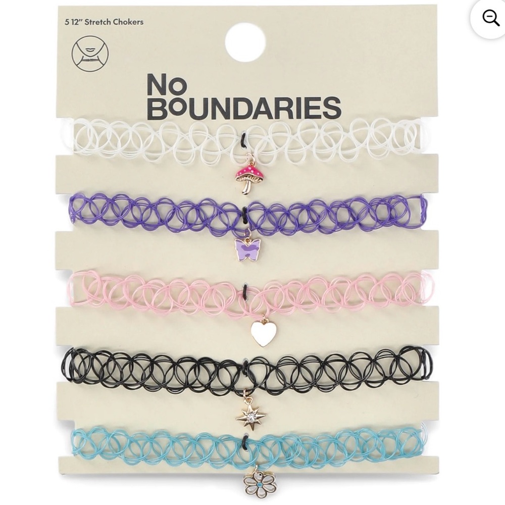 No Boundaries Multicolor Stretch Choker Set